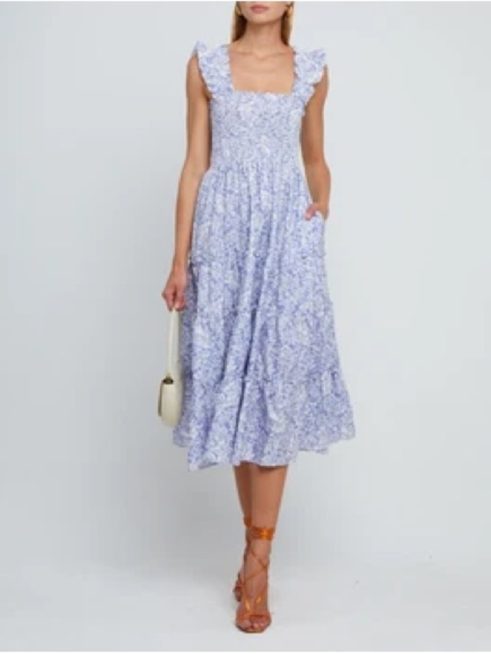 Few Moda / Kourt Calypso Dress – Lavender & White Print – XXL